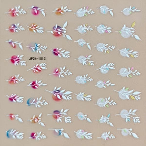 5D Butterfly Leaf Nail Stickers